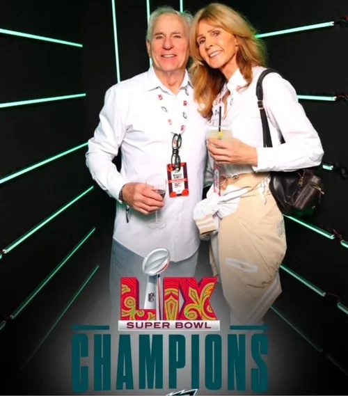 Dr. Lee Cohen pictured at the Super Bowl LIX Champions After Party Celebration with Marleen Dhoore